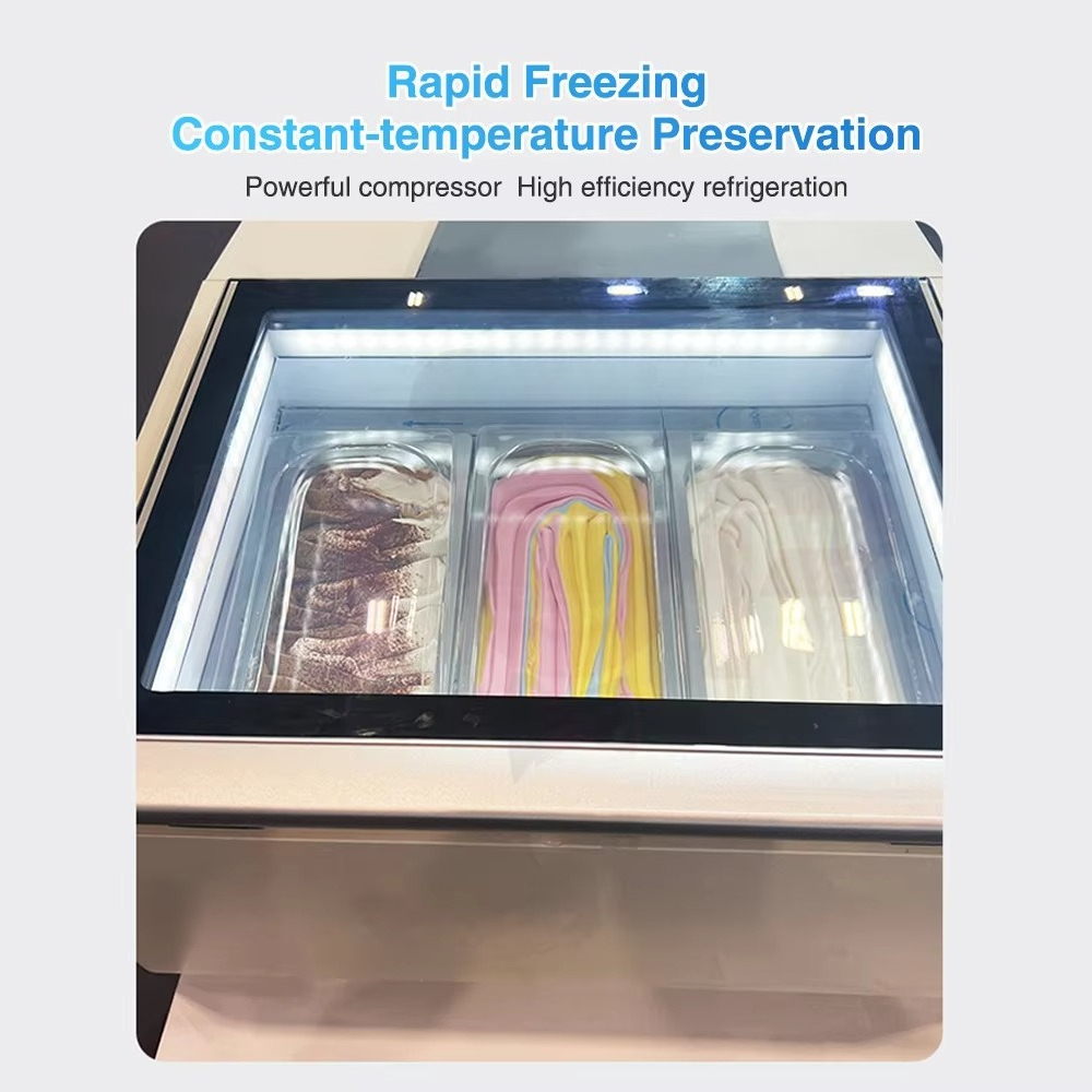 Commercial Chest Freezer - باب زجاجي تجاري صغير على الصدر