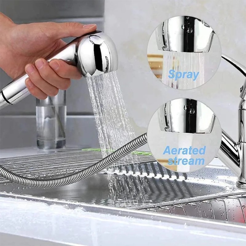 صنبور مطبخ قابل للسحب مع رأس د - مراجعة Commercial Kitchen Tap With Spray وسعره