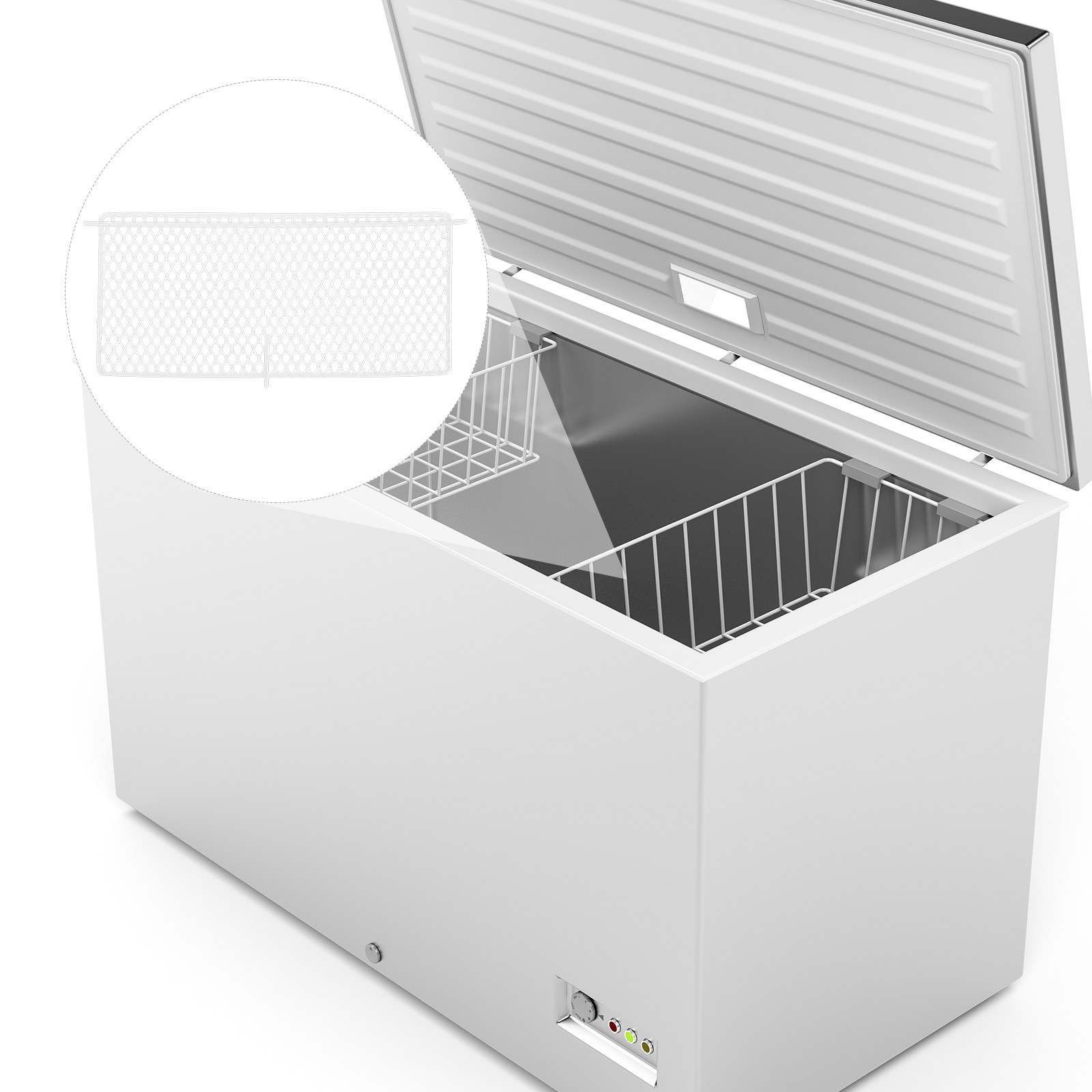 فاصل شبكي حديدي متين للفريزر ا - مراجعة Commercial Chest Freezer وسعره