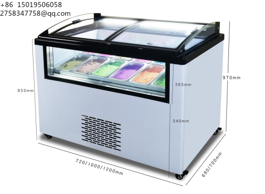 فريزر عرض آيس كريم كهربائي صغي - مراجعة Commercial Chest Freezer وسعره