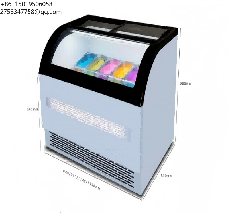 فريزر عرض آيس كريم كهربائي صغي - مراجعة Commercial Chest Freezer وسعره