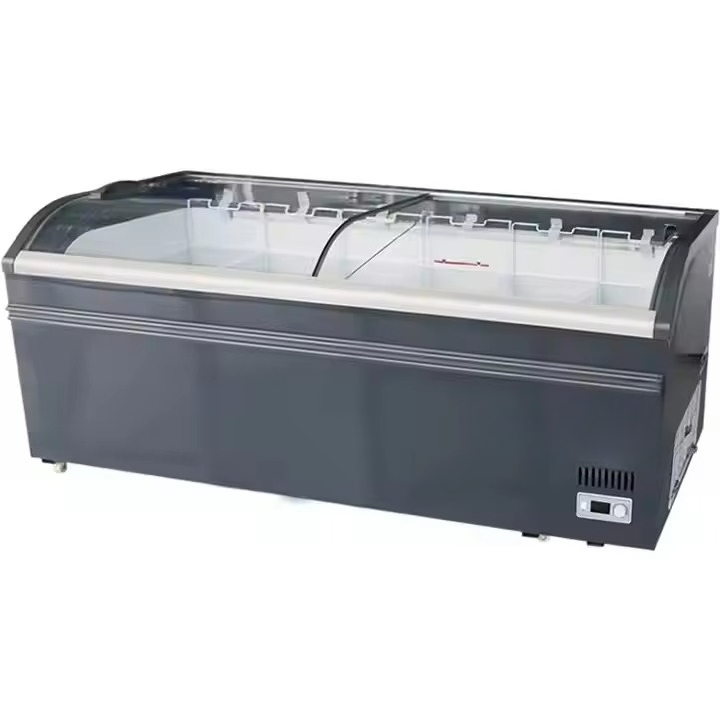 ثلاجة بباب منزلق زجاجي منحني ت - مراجعة Commercial Chest Freezer وسعره