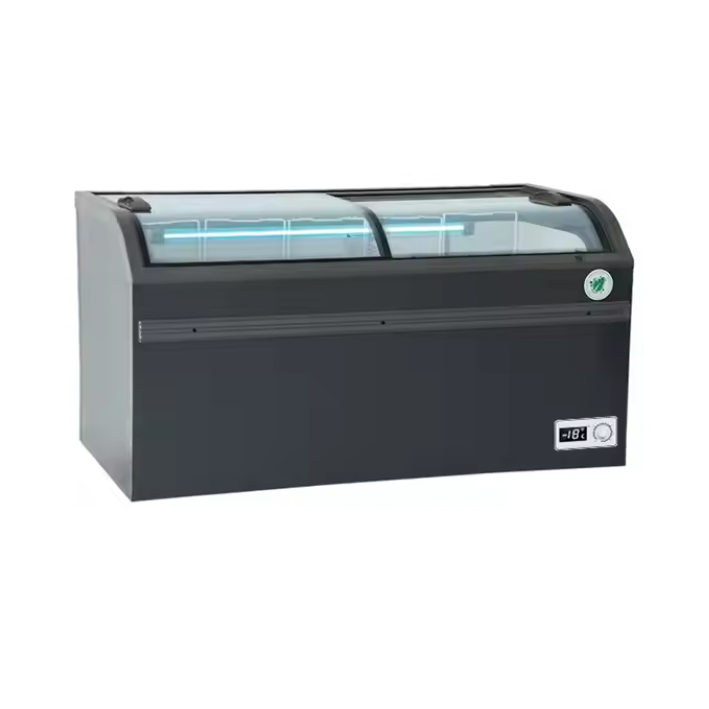 ثلاجة بباب منزلق زجاجي منحني ت - مراجعة Commercial Chest Freezer وسعره
