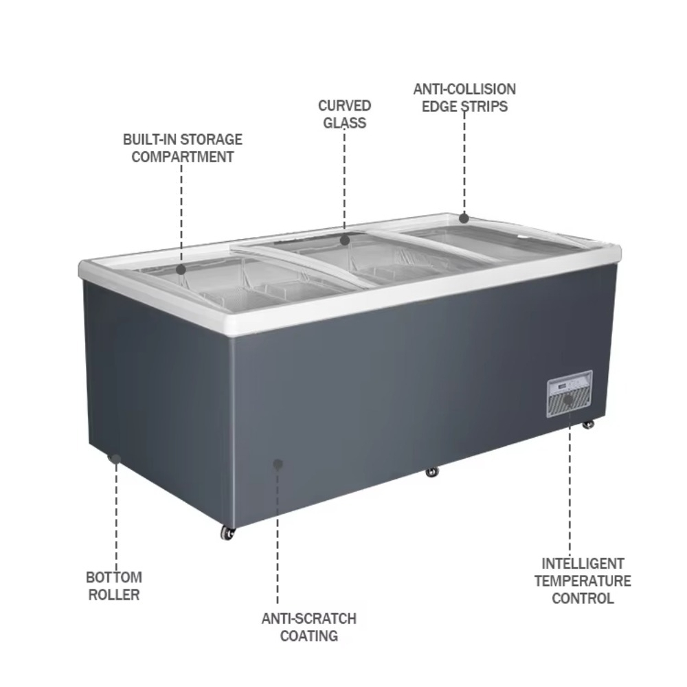 معدات التبريد: فريزر أفقي تجار - مراجعة Commercial Chest Freezer وسعره